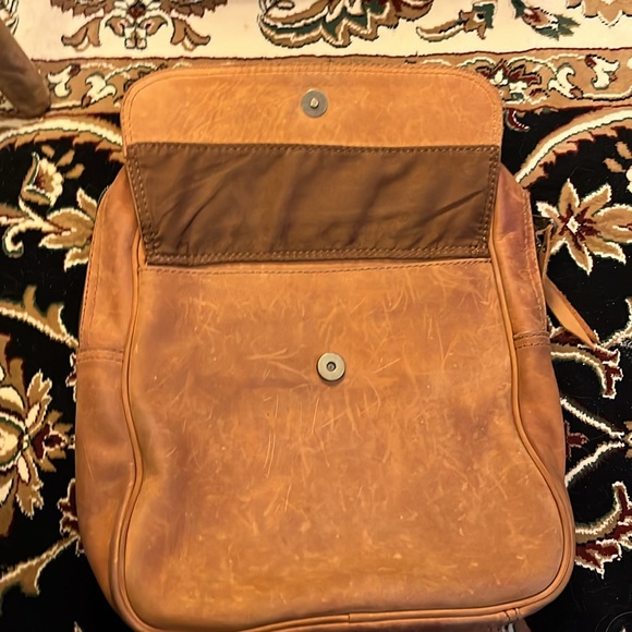 Genuine Cow Leather Backpack (Made in Vietnam). - Picture 3 of 5